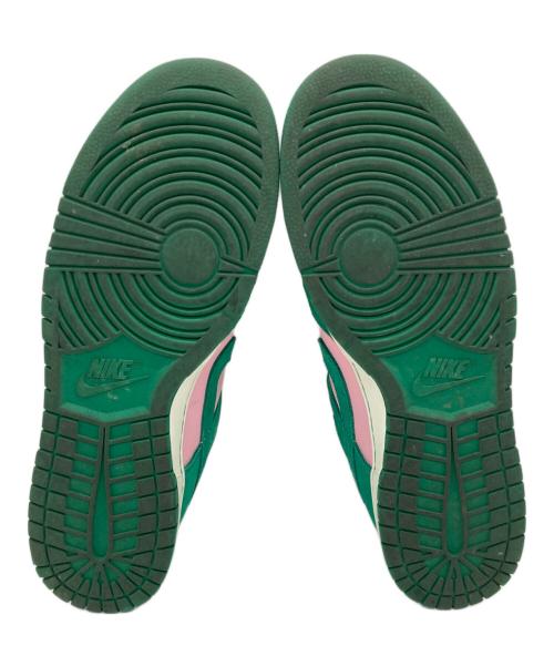 NIKE（ナイキ）NIKE (ナイキ) Dunk Low Retro SE グリーン×ピンク サイズ:US12の古着・服飾アイテム