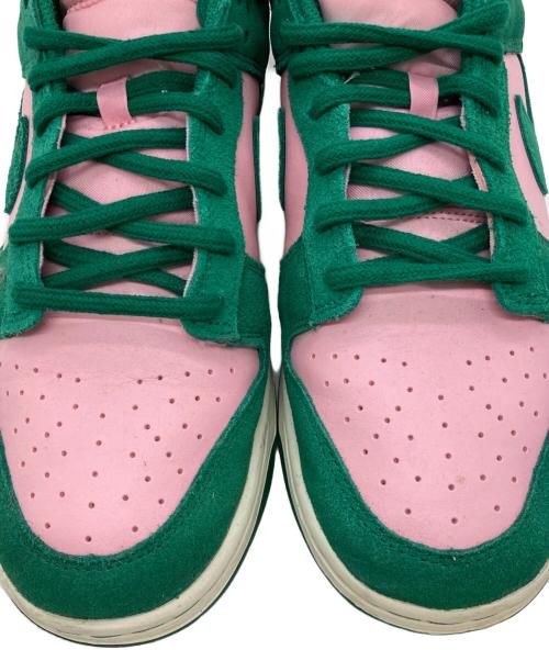 NIKE（ナイキ）NIKE (ナイキ) Dunk Low Retro SE グリーン×ピンク サイズ:US12の古着・服飾アイテム