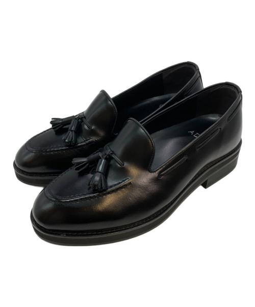 ADERO（アデロ）ADERO (アデロ) タッセルローファー ブラック サイズ:24の古着・服飾アイテム