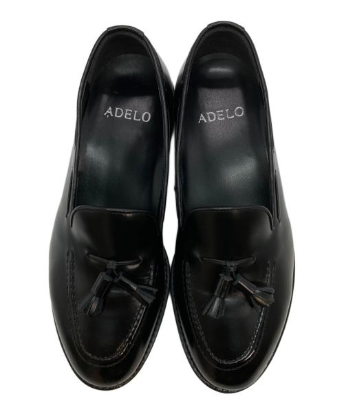 ADERO（アデロ）ADERO (アデロ) タッセルローファー ブラック サイズ:24の古着・服飾アイテム