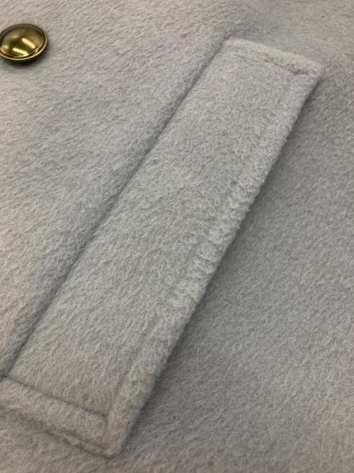 Gready Brilliant（グレディ ブリリアン）Gready Brilliant (グレディ ブリリアン) ビーバー大衿Ｐコート ブルー サイズ:38の古着・服飾アイテム