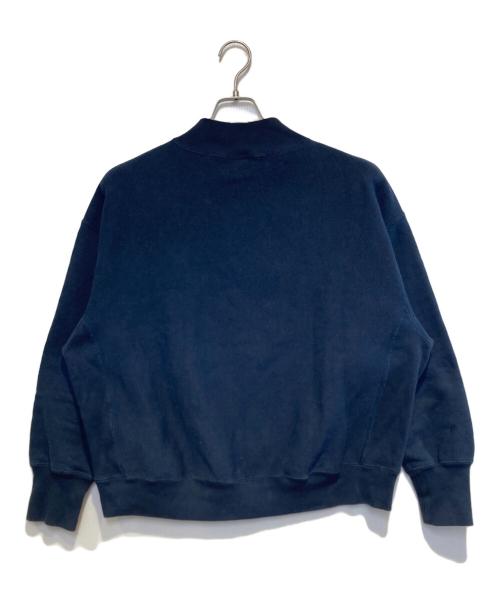 Champion REVERSE WEAVE（チャンピオン リバース ウィーブ）Champion REVERSE WEAVE (チャンピオン リバース ウィーブ) 別注ハーフZIPリバースウィーブスウェットトレーナー ネイビー サイズ:Mの古着・服飾アイテム