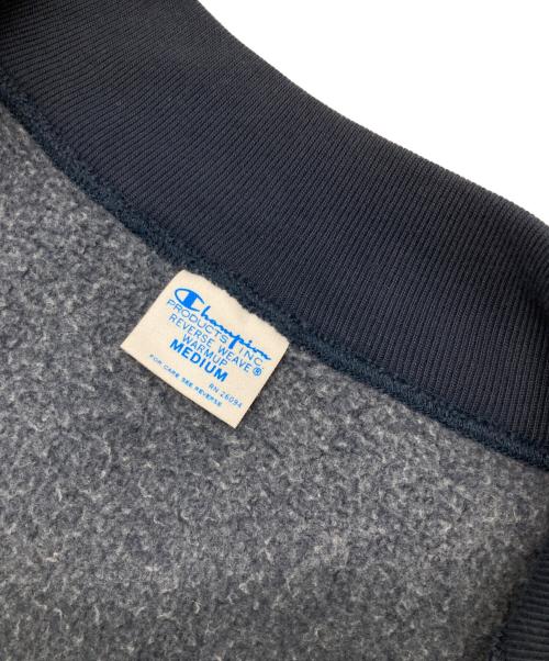 Champion REVERSE WEAVE（チャンピオン リバース ウィーブ）Champion REVERSE WEAVE (チャンピオン リバース ウィーブ) 別注ハーフZIPリバースウィーブスウェットトレーナー ネイビー サイズ:Mの古着・服飾アイテム