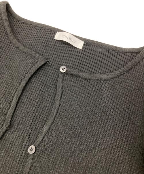 STYLE MIXER（スタイルミキサー）STYLE MIXER (スタイルミキサー) 2ピースアメスリフォルムワンピース ブラック サイズ:Mの古着・服飾アイテム