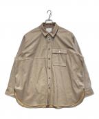 STERNBERGスタンバーグ）の古着「フェイクレザージャケット」｜ベージュ