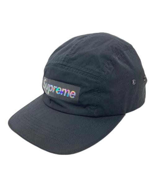 SUPREME（シュプリーム）Supreme (シュプリーム) Holographic Logo Camp Cap ブラックの古着・服飾アイテム