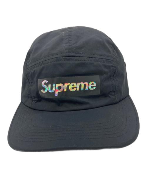 SUPREME（シュプリーム）Supreme (シュプリーム) Holographic Logo Camp Cap ブラックの古着・服飾アイテム