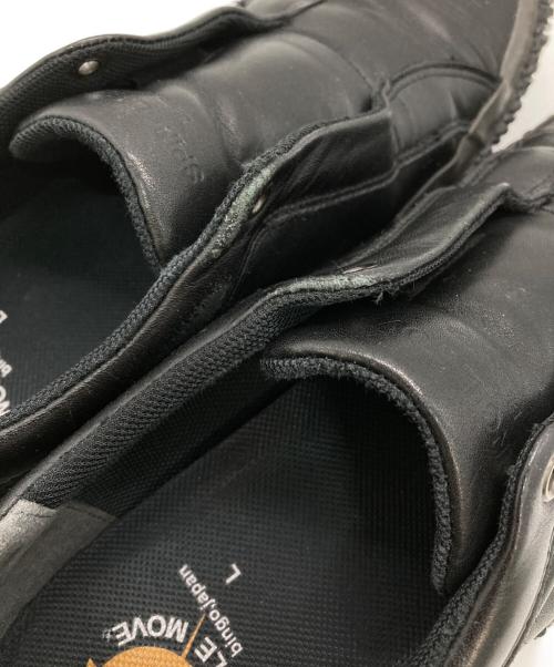 SPINGLE MOVE（スピングルムーヴ）SPINGLE MOVE (スピングルムーヴ) レザースリッポン ブラック サイズ:Lの古着・服飾アイテム