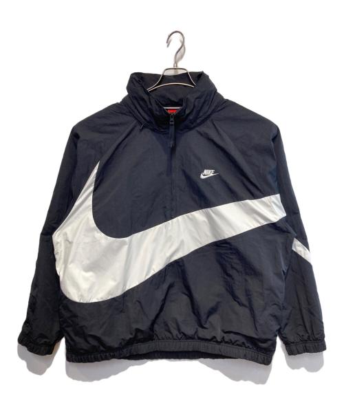 NIKE（ナイキ）NIKE (ナイキ) Big Swoosh Anorak Jacket ブラック×ホワイト サイズ:XLの古着・服飾アイテム
