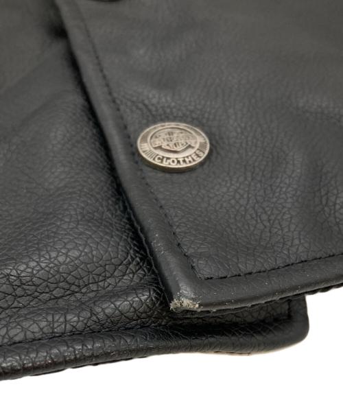 HARLEY-DAVIDSON（ハーレーダビッドソン）HARLEY-DAVIDSON (ハーレーダビッドソン) ［古着］モーターサイクルレザーベスト ブラック サイズ:Lの古着・服飾アイテム