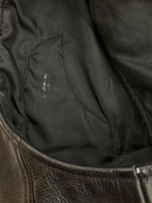 HARLEY-DAVIDSON（ハーレーダビッドソン）HARLEY-DAVIDSON (ハーレーダビッドソン) ［古着］モーターサイクルレザーベスト ブラック サイズ:Lの古着・服飾アイテム