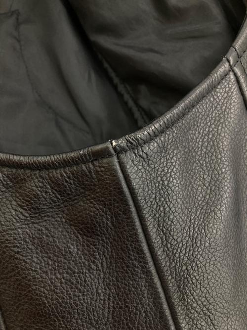 HARLEY-DAVIDSON（ハーレーダビッドソン）HARLEY-DAVIDSON (ハーレーダビッドソン) ［古着］モーターサイクルレザーベスト ブラック サイズ:Lの古着・服飾アイテム