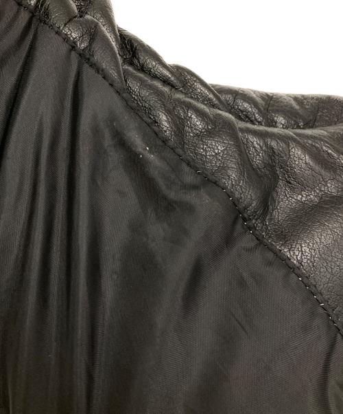 VIN&AGE（ヴィン＆エイジ）VIN&AGE (ヴィン＆エイジ) NAUGHTY LEATHER VEST ブラック サイズ:40の古着・服飾アイテム