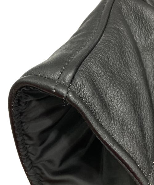 VIN&AGE（ヴィン＆エイジ）VIN&AGE (ヴィン＆エイジ) NAUGHTY LEATHER VEST ブラック サイズ:40の古着・服飾アイテム