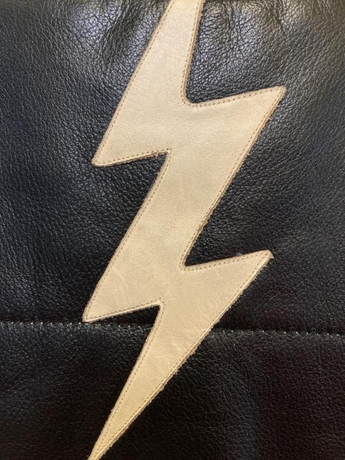 VIN&AGE（ヴィン＆エイジ）VIN&AGE (ヴィン＆エイジ) NAUGHTY LEATHER VEST ブラック サイズ:40の古着・服飾アイテム