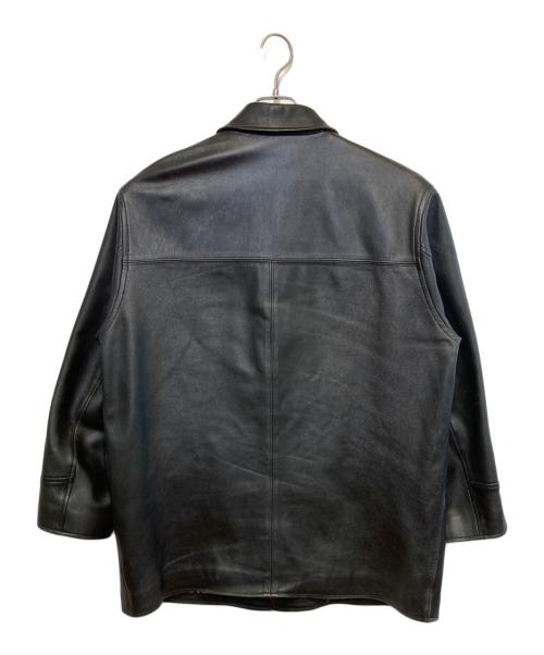 WACKO MARIA（ワコマリア）WACKO MARIA (ワコマリア) LEATHER CAR COAT TYPE-2 ブラック サイズ:Mの古着・服飾アイテム