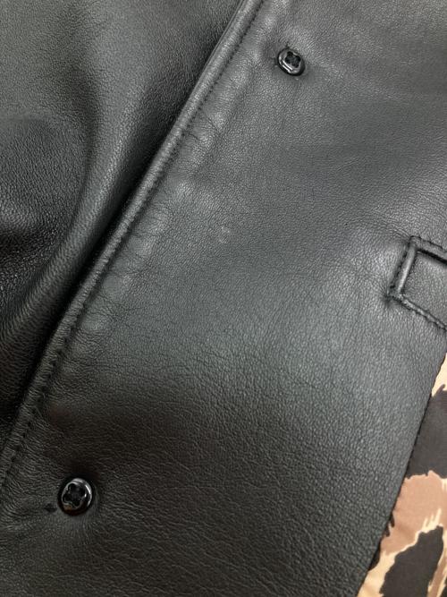 WACKO MARIA（ワコマリア）WACKO MARIA (ワコマリア) LEATHER CAR COAT TYPE-2 ブラック サイズ:Mの古着・服飾アイテム
