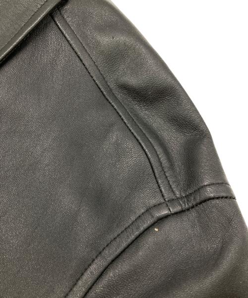 WACKO MARIA（ワコマリア）WACKO MARIA (ワコマリア) LEATHER CAR COAT TYPE-2 ブラック サイズ:Mの古着・服飾アイテム