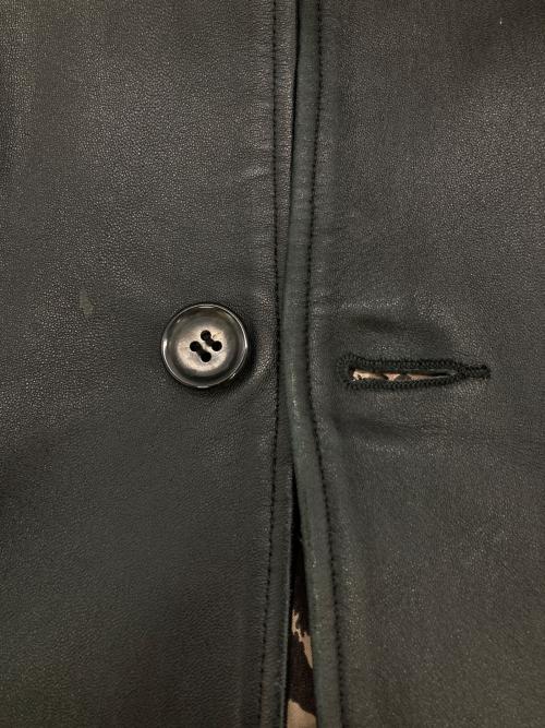 WACKO MARIA（ワコマリア）WACKO MARIA (ワコマリア) LEATHER CAR COAT TYPE-2 ブラック サイズ:Mの古着・服飾アイテム