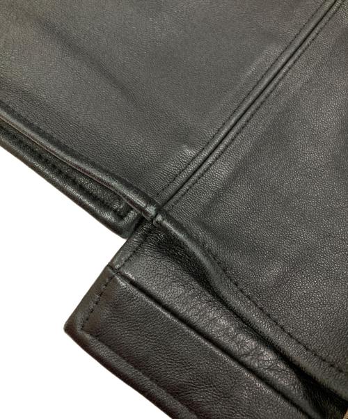 WACKO MARIA（ワコマリア）WACKO MARIA (ワコマリア) LEATHER CAR COAT TYPE-2 ブラック サイズ:Mの古着・服飾アイテム