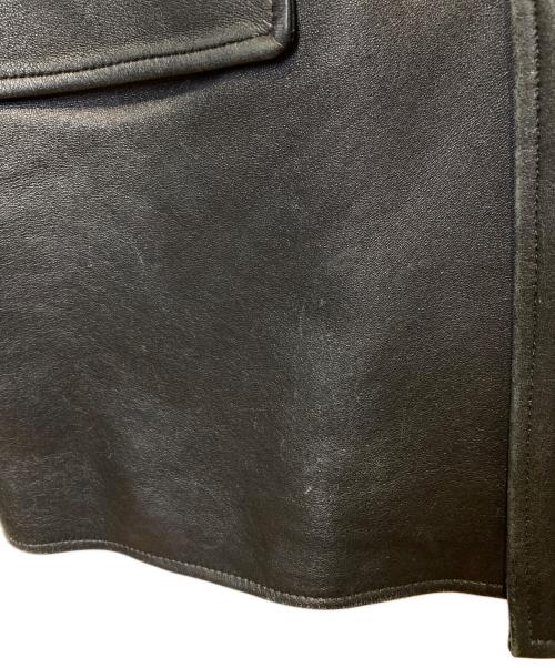 WACKO MARIA（ワコマリア）WACKO MARIA (ワコマリア) LEATHER CAR COAT TYPE-2 ブラック サイズ:Mの古着・服飾アイテム