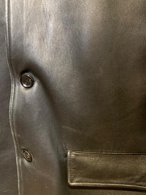 WACKO MARIA（ワコマリア）WACKO MARIA (ワコマリア) LEATHER CAR COAT TYPE-2 ブラック サイズ:Mの古着・服飾アイテム