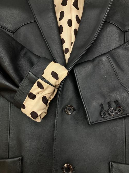 WACKO MARIA（ワコマリア）WACKO MARIA (ワコマリア) LEATHER WESTERN JACKET TYPE-2 ブラック サイズ:Lの古着・服飾アイテム