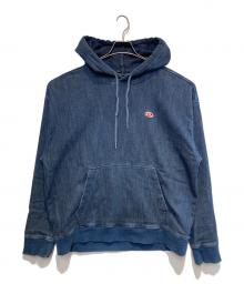DIESEL（ディーゼル）の古着「D-UM-RIB-NE ジョグジーンズトレーナー」｜インディゴ