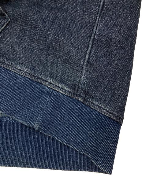 DIESEL（ディーゼル）DIESEL (ディーゼル) D-UM-RIB-NE ジョグジーンズトレーナー インディゴ サイズ:Lの古着・服飾アイテム