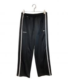 Mastermind JAPAN×New Era（マスターマインド ジャパン×ニューエラ）の古着「スムースジャージーサイドテープトラックパンツ」｜ブラック