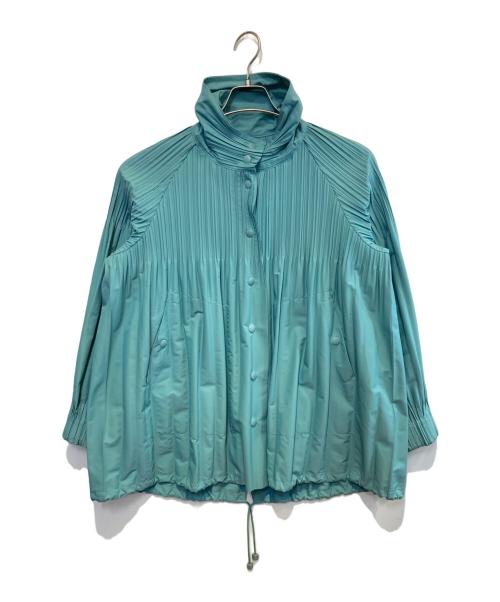PLEATS PLEASE（プリーツプリーズ）PLEATS PLEASE (プリーツプリーズ) プリーツジャケット ブルー サイズ:3の古着・服飾アイテム
