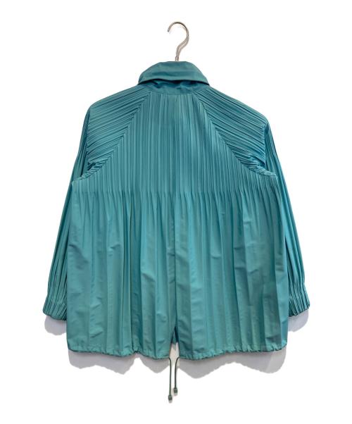 PLEATS PLEASE（プリーツプリーズ）PLEATS PLEASE (プリーツプリーズ) プリーツジャケット ブルー サイズ:3の古着・服飾アイテム