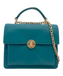 COLE HAAN（コールハーン）の古着「スモール トップ ハンドル サッチェル womens.」｜グリーン