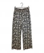 IENAイエナ）の古着「DEVEAUXイージーパンツ」｜ベージュ×ブラック