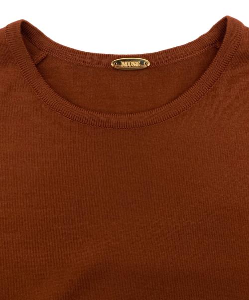 DEUXIEME CLASSE（ドゥーズィエム クラス）DEUXIEME CLASSE (ドゥーズィエム クラス) ウールニット ブラウン サイズ:36の古着・服飾アイテム