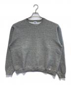 RUSSELL ATHLETICラッセルアスレチック）の古着「［古着］前Vガゼット裏起毛スウェット」｜グレー