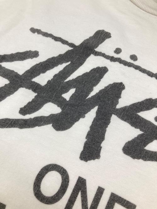 stussy（ステューシー）stussy (ステューシー) FRAGMENT DESIGN (フラグメントデザイン) ONE WORLD ONE LOVE ONE HEART TEE ホワイト サイズ:XLの古着・服飾アイテム