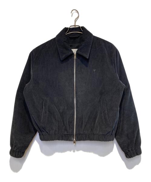 AMI Alexandre Mattiussi（アミアレクサンドルマテュッシ）AMI Alexandre Mattiussi (アミアレクサンドルマテュッシ) Ami De Coeur パデッドジップジャケット ブラック サイズ:Lの古着・服飾アイテム