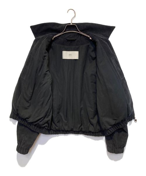 AMI Alexandre Mattiussi（アミアレクサンドルマテュッシ）AMI Alexandre Mattiussi (アミアレクサンドルマテュッシ) Ami De Coeur パデッドジップジャケット ブラック サイズ:Lの古着・服飾アイテム