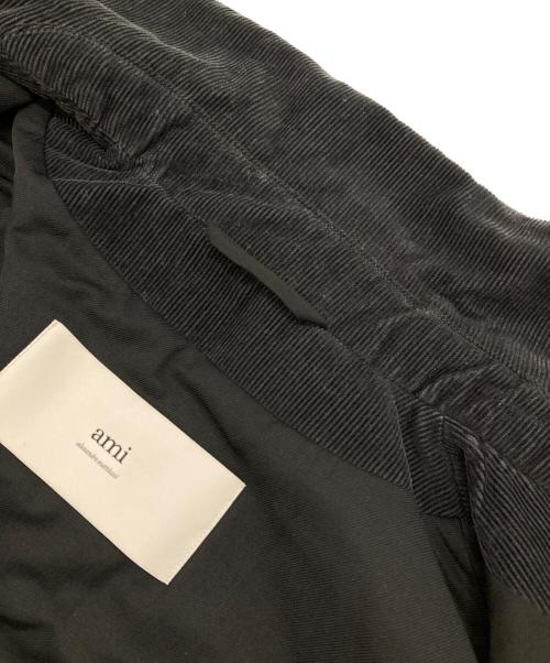 AMI Alexandre Mattiussi（アミアレクサンドルマテュッシ）AMI Alexandre Mattiussi (アミアレクサンドルマテュッシ) Ami De Coeur パデッドジップジャケット ブラック サイズ:Lの古着・服飾アイテム