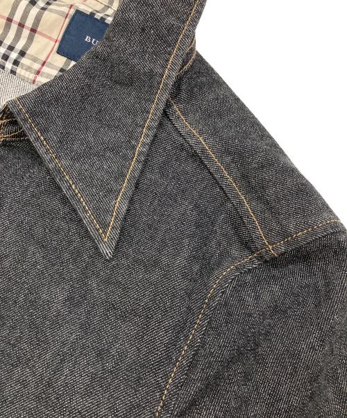 BURBERRY LONDON（バーバリーロンドン）BURBERRY LONDON (バーバリーロンドン) デニムダブルショートコート ブラック サイズ:40の古着・服飾アイテム