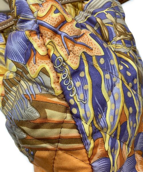 Salvatore Ferragamo（サルヴァトーレ フェラガモ）Salvatore Ferragamo (サルヴァトーレ フェラガモ) CAGE BAG ブラウン×ベージュの古着・服飾アイテム