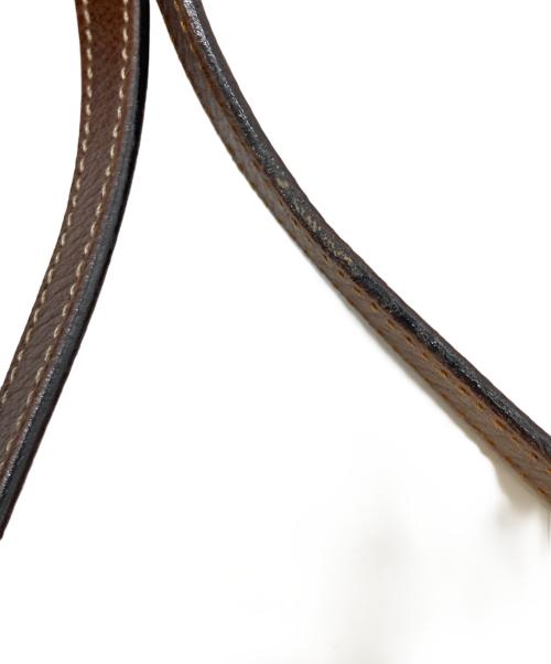 Salvatore Ferragamo（サルヴァトーレ フェラガモ）Salvatore Ferragamo (サルヴァトーレ フェラガモ) CAGE BAG ブラウン×ベージュの古着・服飾アイテム