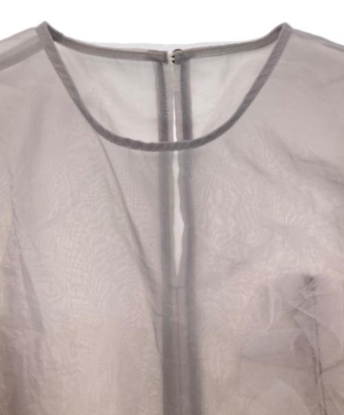 HeRIN.CYE（ヘリンドットサイ）HeRIN.CYE (ヘリンドットサイ) Sheer many frill vest グレー サイズ:FREEの古着・服飾アイテム