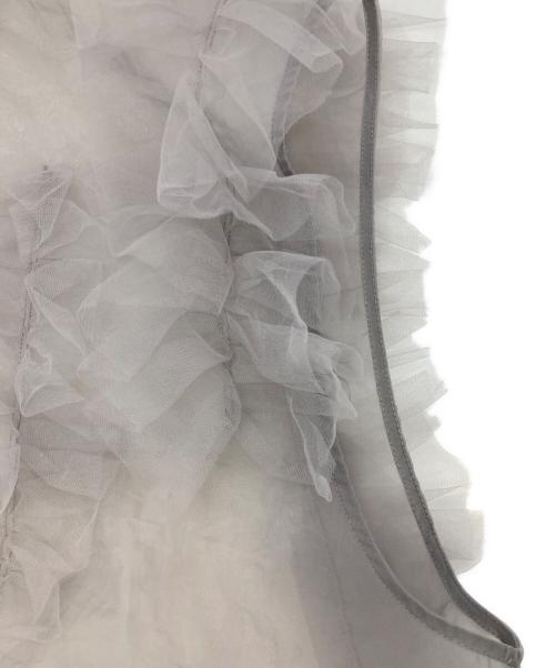 HeRIN.CYE（ヘリンドットサイ）HeRIN.CYE (ヘリンドットサイ) Sheer many frill vest グレー サイズ:FREEの古着・服飾アイテム