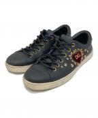 DOLCE & GABBANAドルチェ＆ガッバーナ）の古着「レザースニーカー」｜ブラック