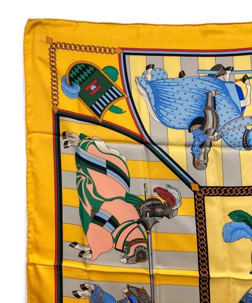 HERMES（エルメス）HERMES (エルメス) カレ90 イエローの古着・服飾アイテム