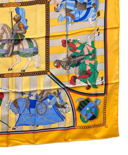 HERMES（エルメス）HERMES (エルメス) カレ90 イエローの古着・服飾アイテム