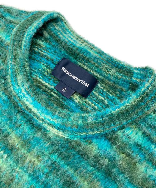thisisneverthat（ディスイズネバーザット）thisisneverthat (ディスイズネバーザット) Static Knit Sweater グリーン サイズ:Mの古着・服飾アイテム