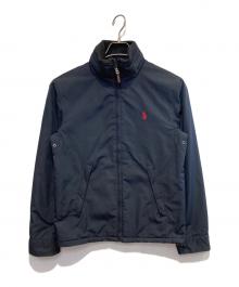 POLO RALPH LAUREN（ポロ・ラルフローレン）の古着「スタンドカラージップジャケット」｜ネイビー